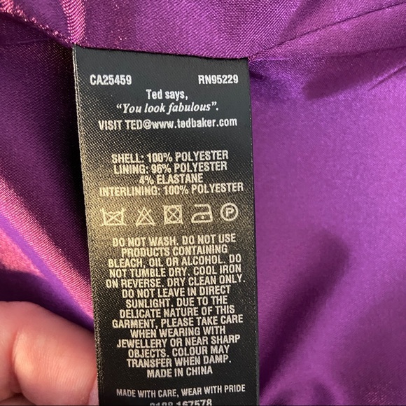 Ted Baker Jaycee Cut-out Bow Dress in Purple - Picture 5 of 6